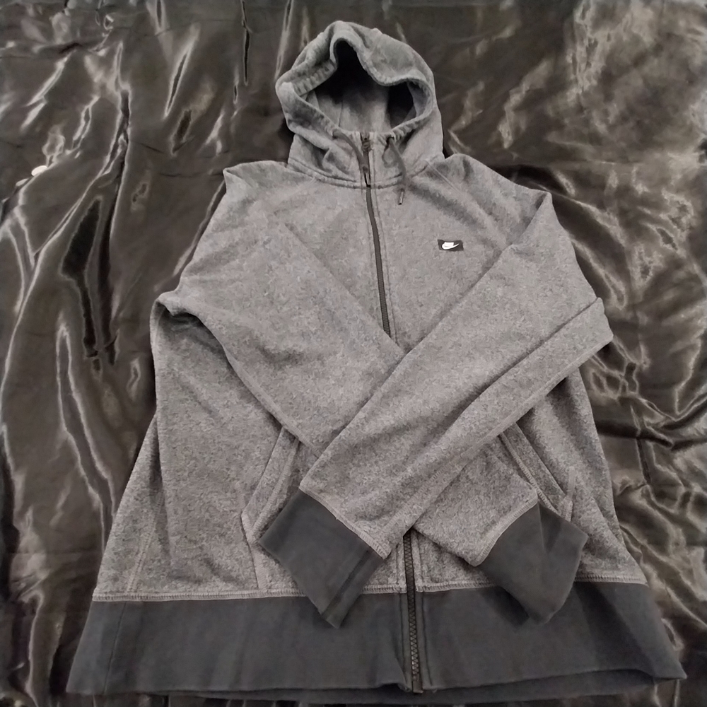 Nike Gray Full-Zip Hoodie